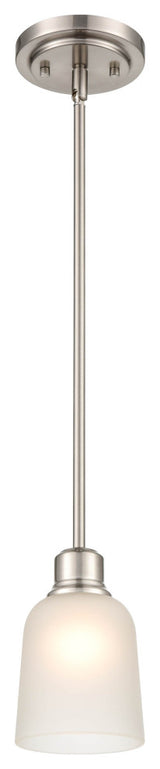 1 Light 5" Brushed Nickel Pendant