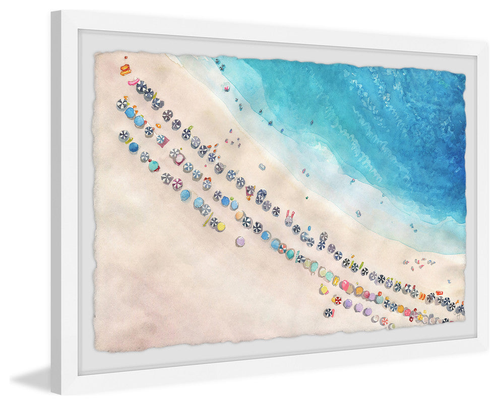 "Perfect Vacation" Framed Painting Print, 18"x12"
