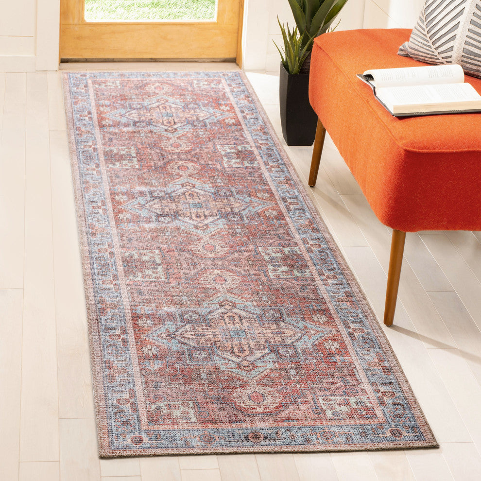 Vera Collection Lt Blue 2'6" x 9' Runner Residential Indoor Runner