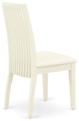 3Pc Dining Set 2 Chair, Butterfly Leaf Kitchen Dining Table, Linen White
