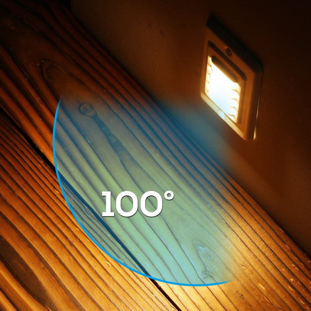 12-Pack 120V LED Step Lights Indoor, Low Watt Stair Light, 3000K Warm White