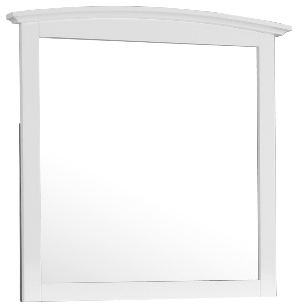 Cambria Arched Mirror, White