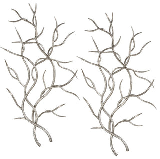 Uttermost Silver Branches Wall Art Set of 2, 4053