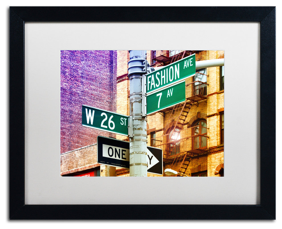 Philippe Hugonnard 'Fashion Avenue New York' Matted Framed Art, 16x20