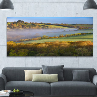 Cornwall South West England, Landscape Canvas Art Print, 60"x28"