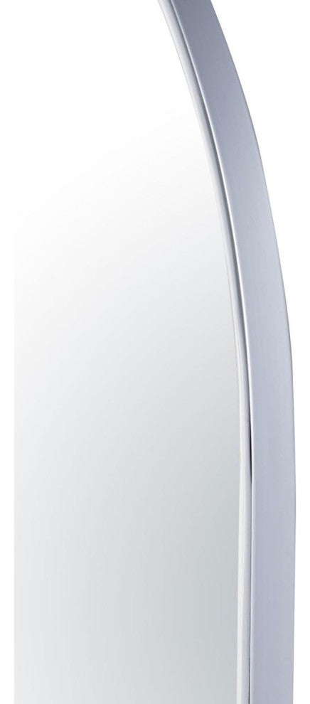 Capsule Wall Mirror, Painted Chrome