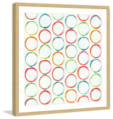 "Colorful Rings" Framed Art Print