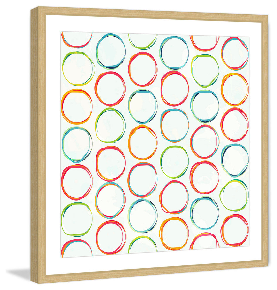 "Colorful Rings" Framed Art Print