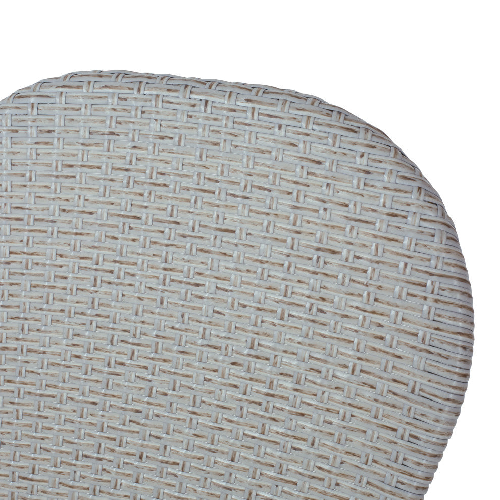 Gallia Outdoor Aluminum French Bistro Chairs (Set of 2)