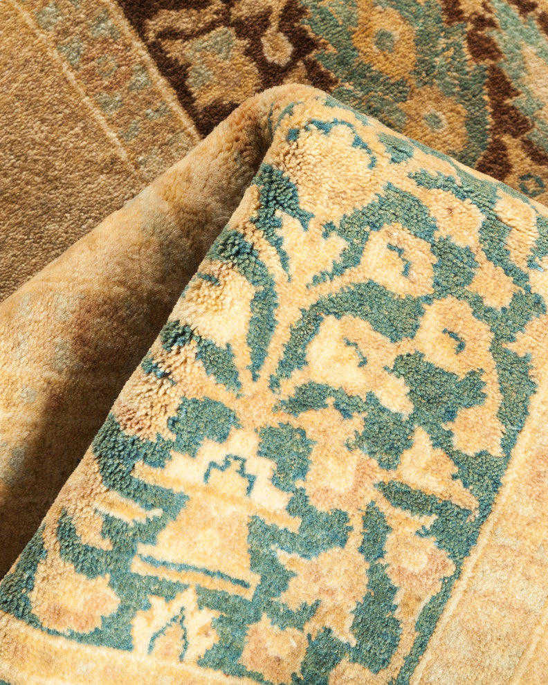 Mogul, One-of-a-Kind Hand-Knotted Runner Ivory, 3'0"x8'10"