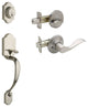 Active Handle Set, Waverlie Lever Interior Trim, Satin Stainless