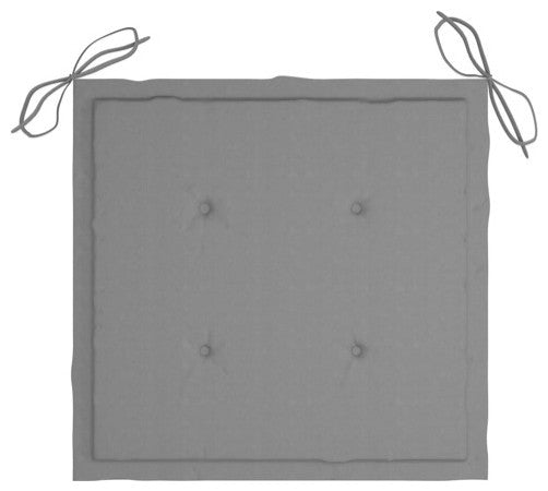 vidaXL Patio Chair Outdoor Chair with Tea Table and Cushions Solid Acacia Wood