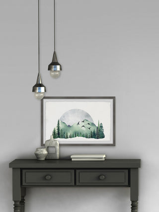 "Serene Forest" Framed Painting Print, 24x16