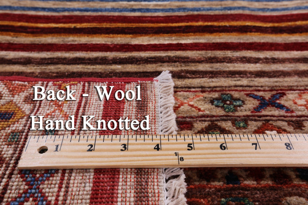 4' 0" X 6' 0" Super Kazak Khorjin Hand Knotted Rug Q5222