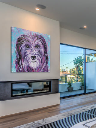 "Mala" Painting Print on Wrapped Canvas, 24"x24"