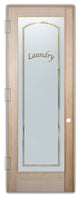 Laundry Door - Classic Arched - Douglas Fir (stain grade) - 32" x 96" - Knob...