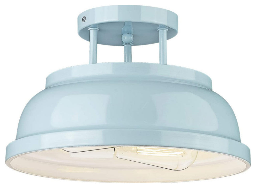 2 light blue ceiling light fixture Modern Semi Flush Ceiling Light
