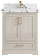 Boston 30" Single Sink Bath Vanity in Fine Grain 2" Viola Night