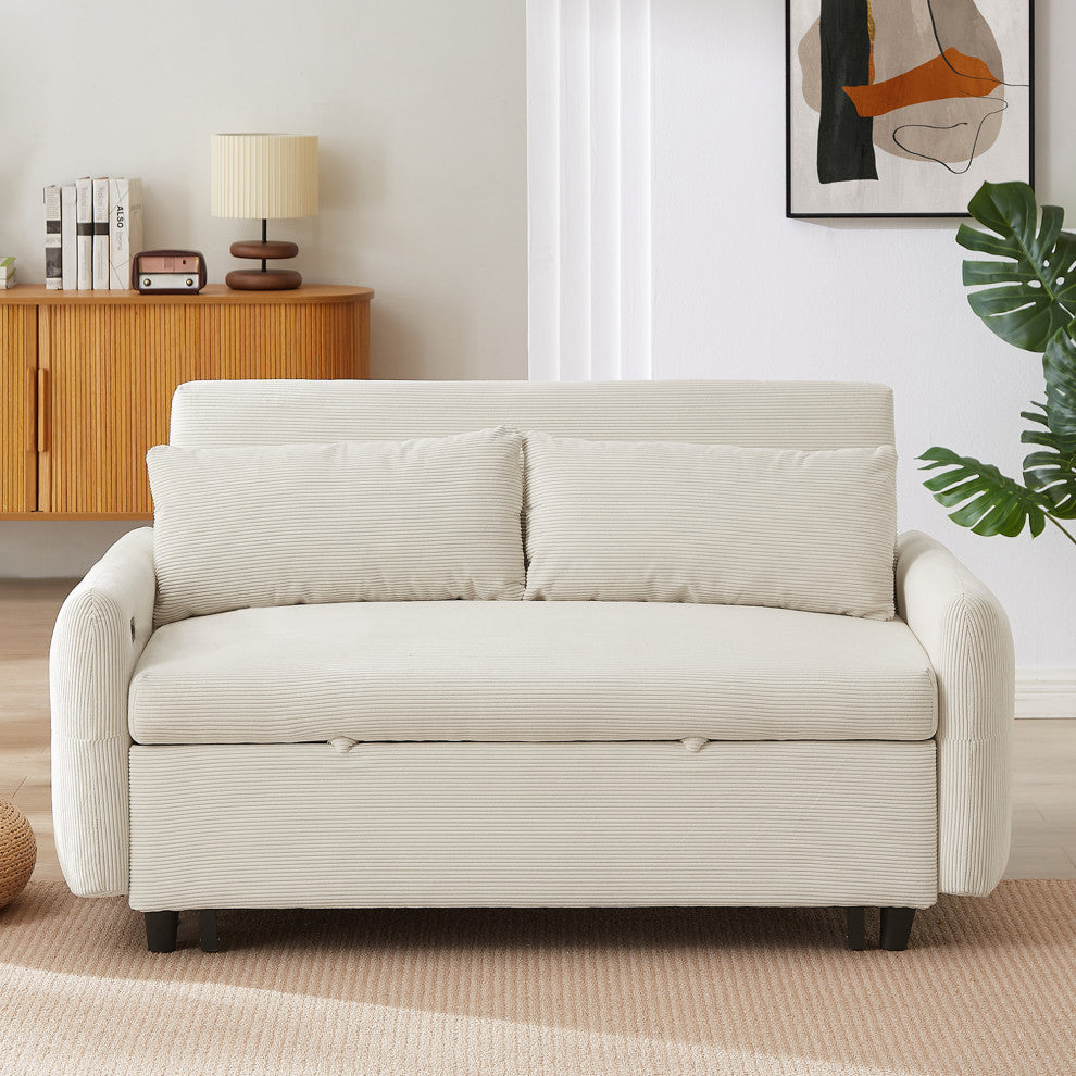 Gewnee 2 Seat Loveseat Sofa Modern Sleeper Sofa