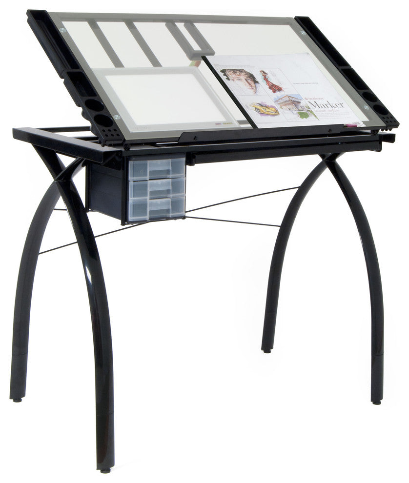 Light Pad Support Bars, Set of 2, Black