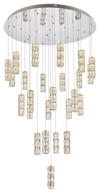 Home Living 42" LED Chandelier, Chrome