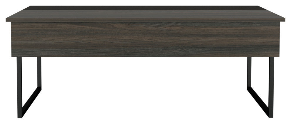 Chester Lift Top Coffee Table with Concealed Storage, Carbon Espresso