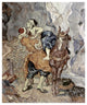 "The Good Samaritan (After Delacroix)" Paper Print by Vincent Van Gogh, 15"x18"