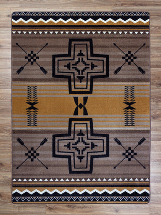 Brazos OKA Old Gold Area Rug , 3'10"x5'4"