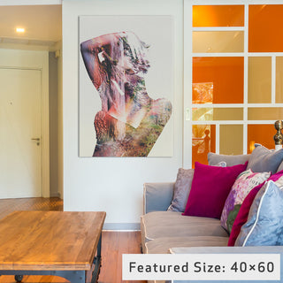 "Wilderness Heart I" by Andreas Lie, 26x18x1.5"