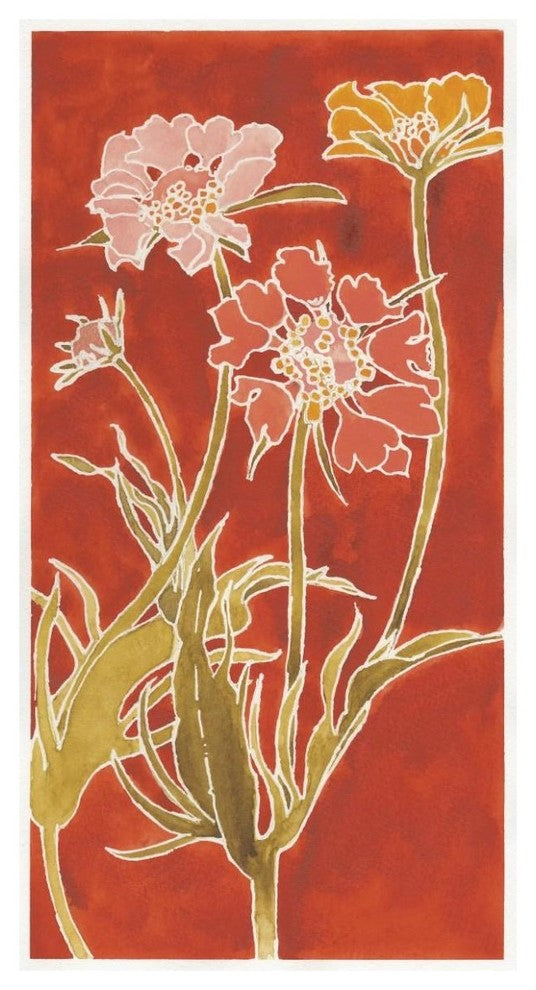 "Cloisonne Beauty II Crop" Digital Paper Print by Shirley Novak, 32"x62"