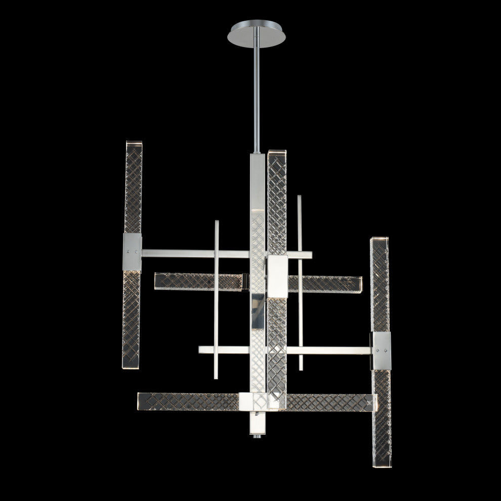 Apollo 37x35" 10-Light Contemporary, Chrome