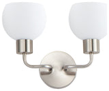Maxim 11272SW Coraline 2 Light 15"W Bathroom Vanity Light - Satin Nickel