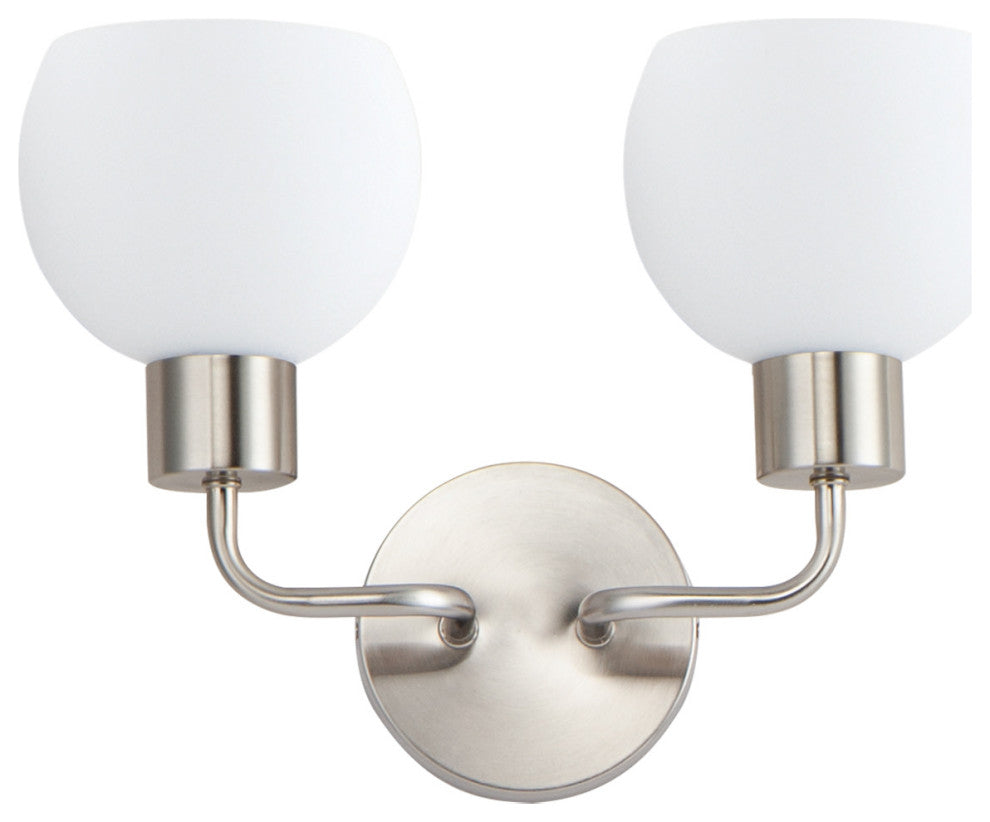 Maxim 11272SW Coraline 2 Light 15"W Bathroom Vanity Light - Satin Nickel
