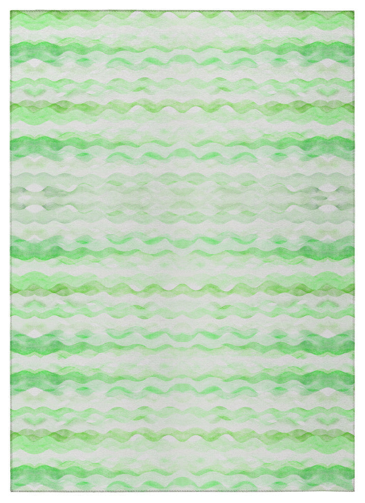 Indoor/Outdoor Seabreeze SZ16 Cactus Machine Washable 9' x 12' Rug