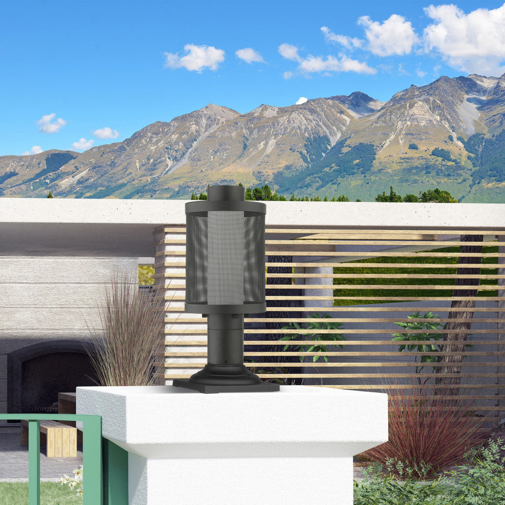 Livex Nottingham 1 Light Textured Black Medium Outdoor Post Top Lantern