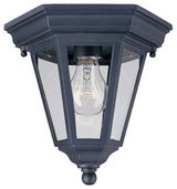 Maxim Westlake Cast 1-Light Outdoor Ceiling Mount Black - 1027BK
