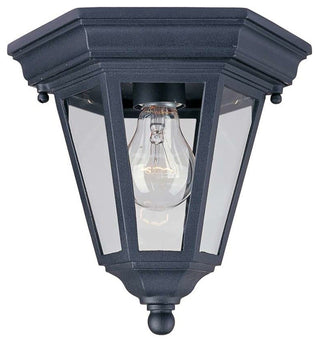 Maxim Westlake Cast 1-Light Outdoor Ceiling Mount Black - 1027BK