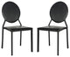 Safavieh Warner Side Chairs, Set of 2, Black