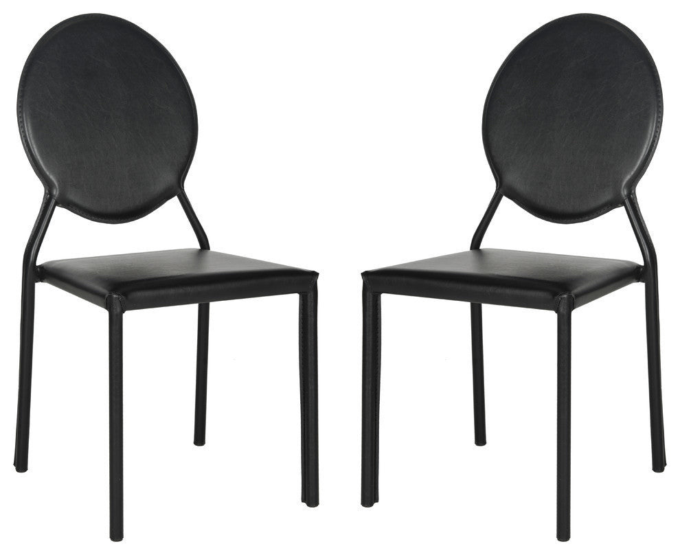 Safavieh Warner Side Chairs, Set of 2, Black