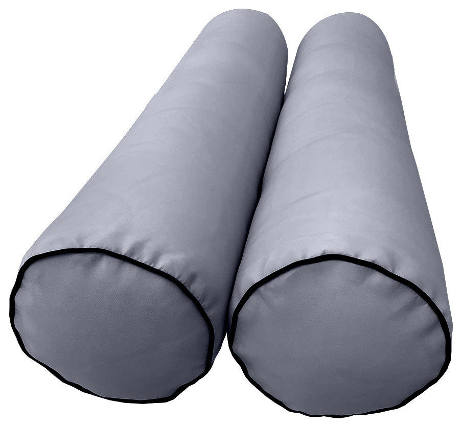Style5 Twin Contrast Pipe Outdoor Mattress Bolster Slip Cover COMPLETE SET AD001