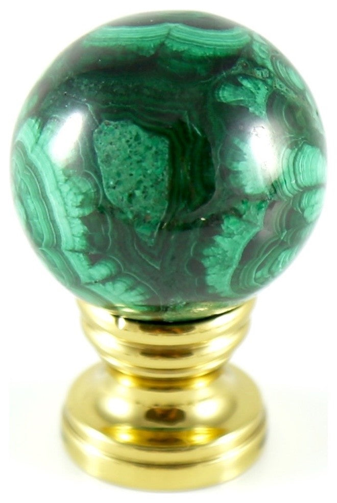 Malachite Lamp Finial