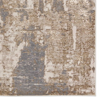 Raistlin Abstract Gold/ Gray Area Rug 7'10"X10'6"