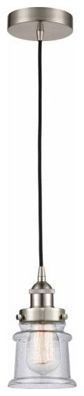 Innovations 616-1PH-SN-G184S 1-Light Mini Pendant, Brushed Satin Nickel