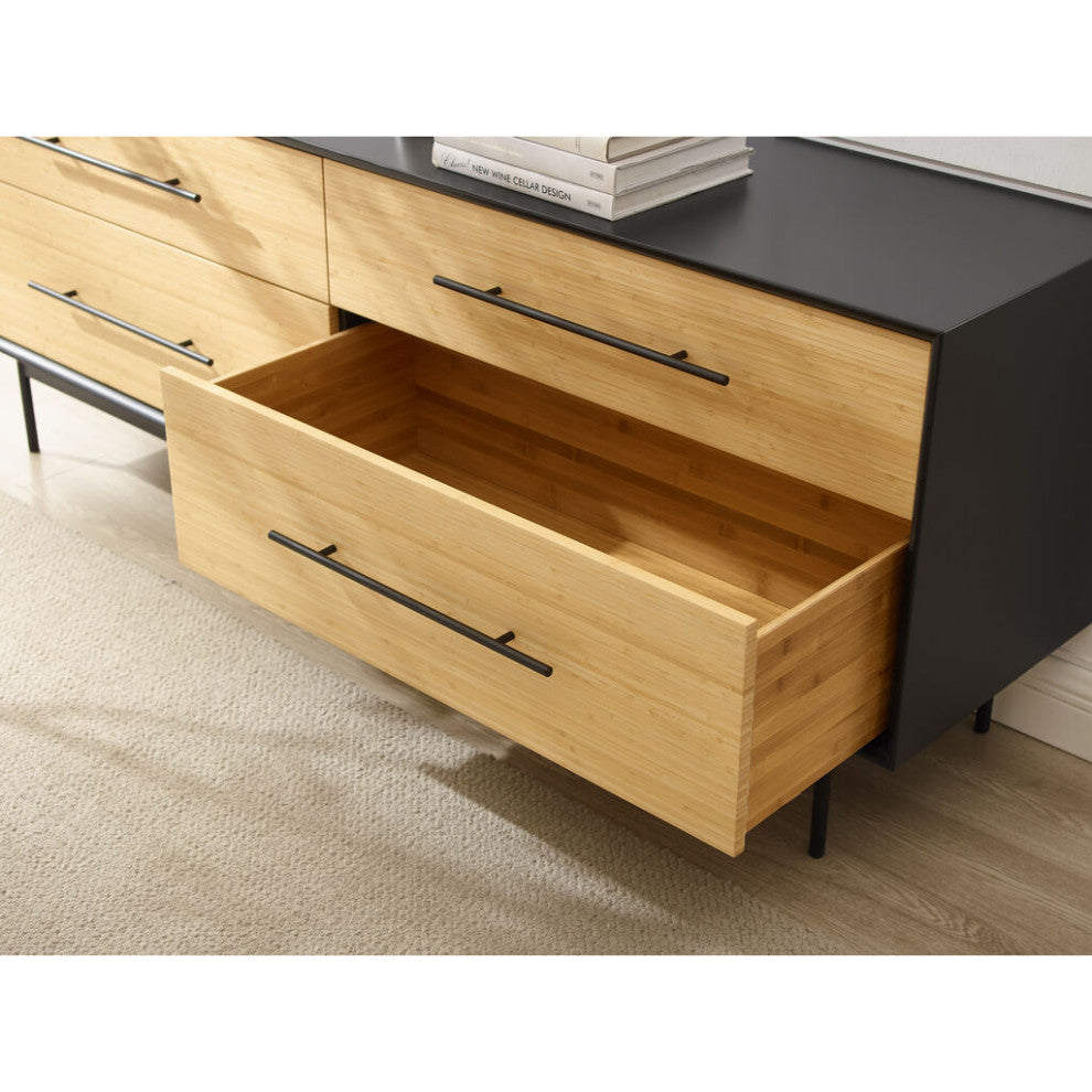 Greenington Santa Cruz 4 Drawer Double Dresser | Wheat