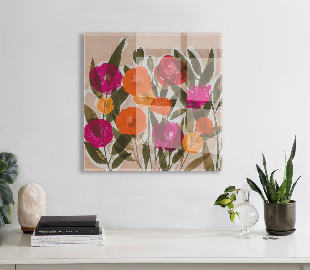 Spring Bouquet Floating Acrylic Art by Amy Lighthall, Assorted 23x23