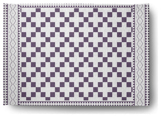 Cross and Squares Indoor/Outdoor Rug