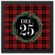 Dec. 25 12x12 Black Framed Canvas
