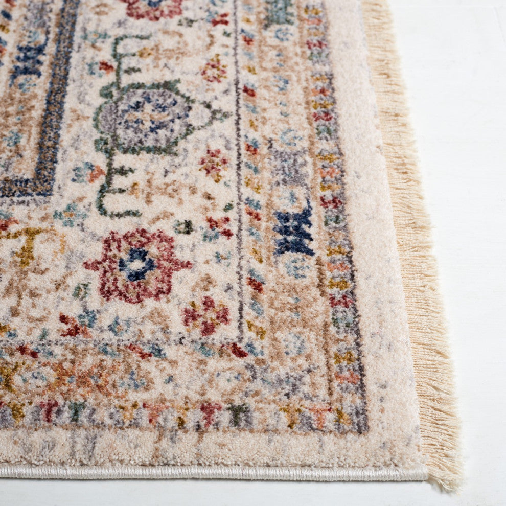 Safavieh Lauren Ralph Lauren Collection LRL1400 Rug, Ivory/Blue/Rust, 5'x8'
