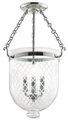 Hudson Valley 253-PN-C2, 3 Light Semi Flush