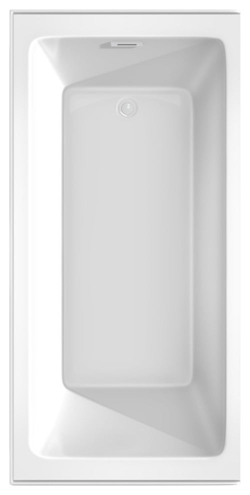 Wyndham Collection WCBTW16632R Grayley 66" Three Wall Alcove - White / Matte